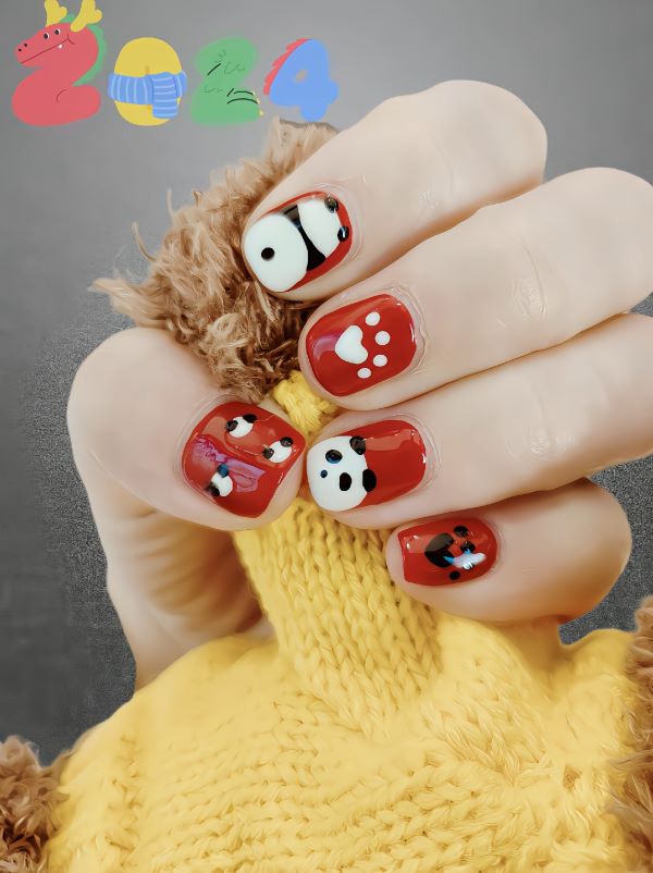 nail gấu trúc 14