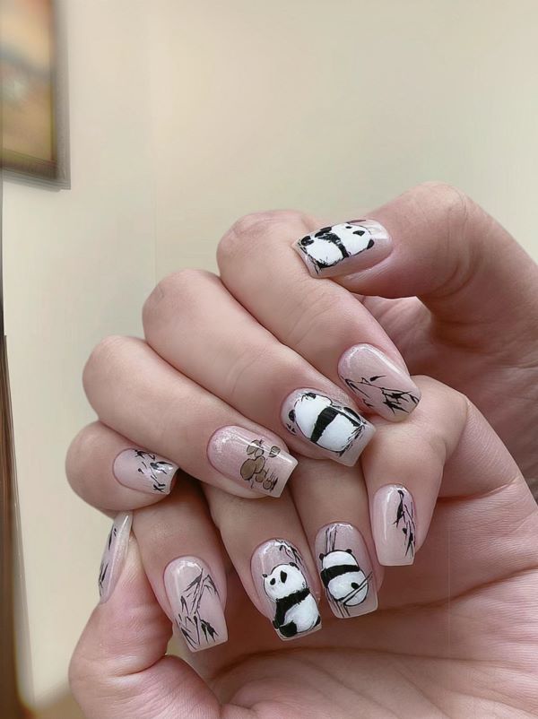 nail gấu trúc 6