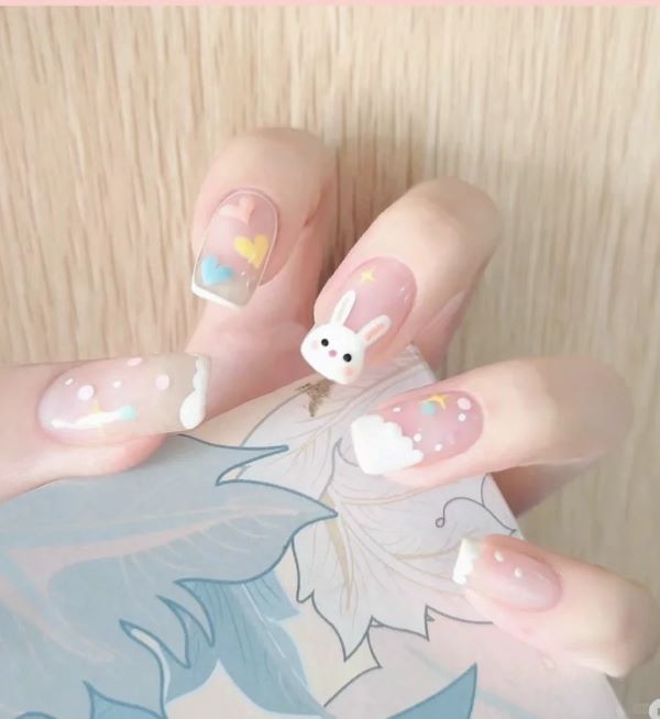 nail hình thỏ 17