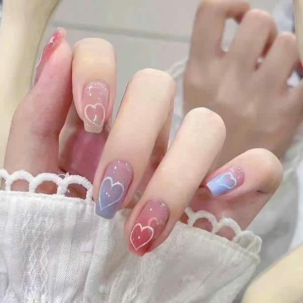 nail hình trái tim 3