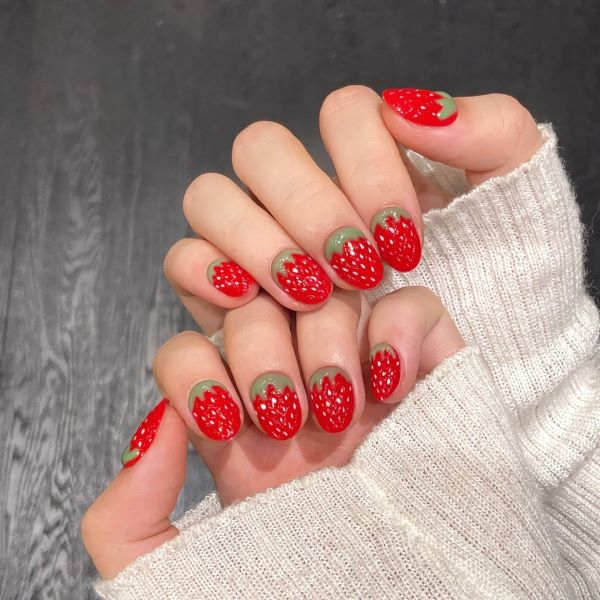 nail quả dâu 10