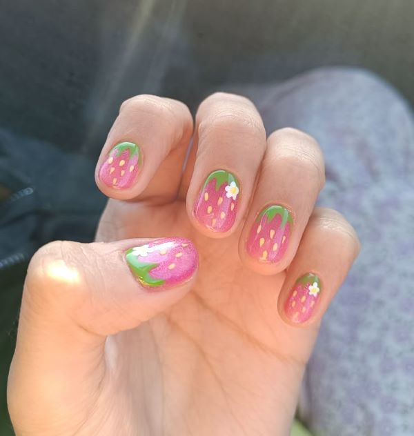 nail quả dâu 15