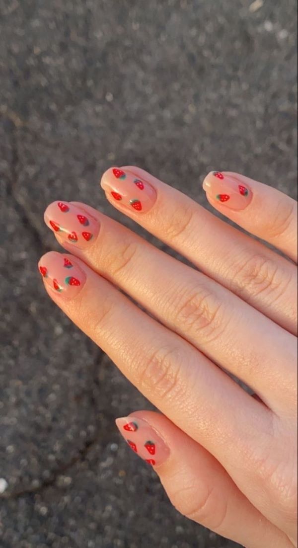 nail quả dâu 28