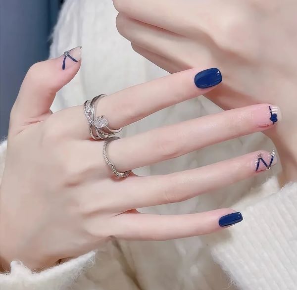 nail xanh coban 11