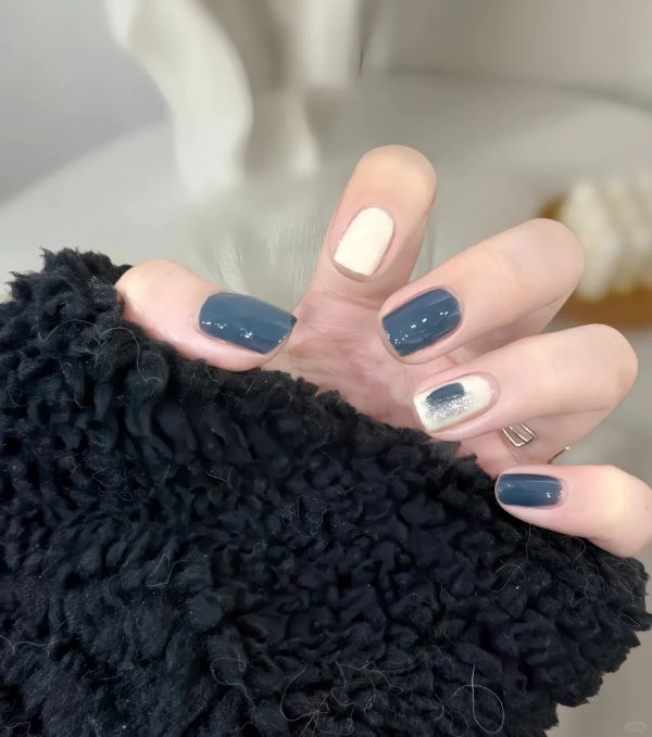 nail xanh coban 16
