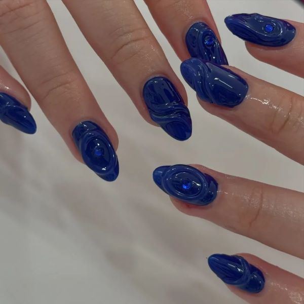 nail xanh coban 19