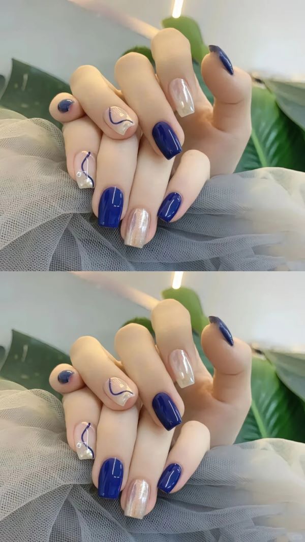 nail xanh coban 2
