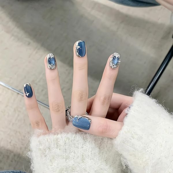 nail xanh coban 25