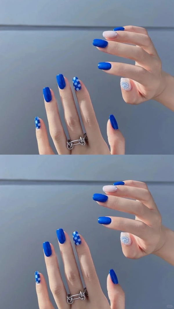 nail xanh coban 4