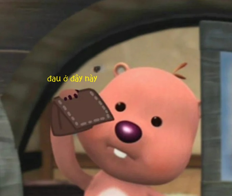 nó đau ở đây này meme