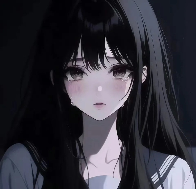 ảnh anime buồn khóc nữ