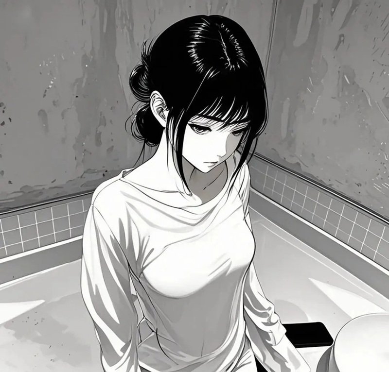 ảnh anime đen trắng 1