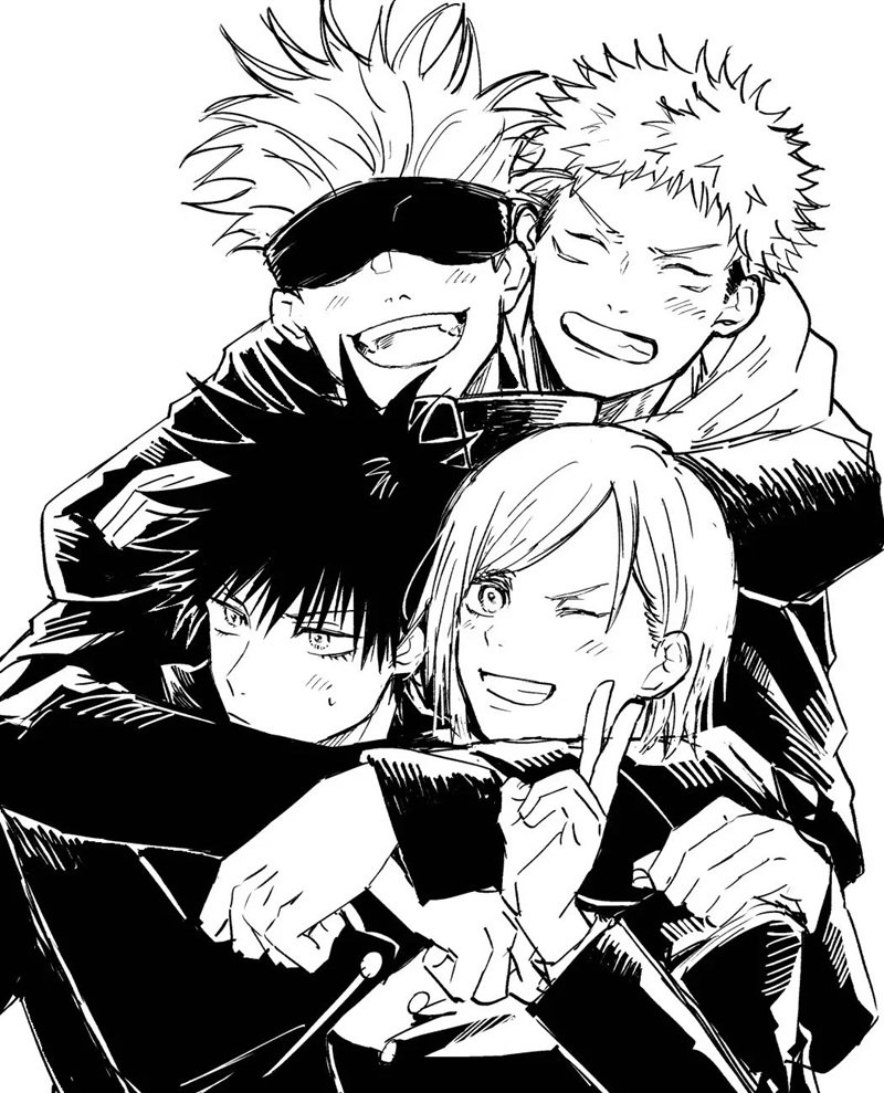 ảnh anime đen trắng 10