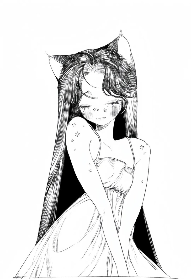 ảnh anime đen trắng 20