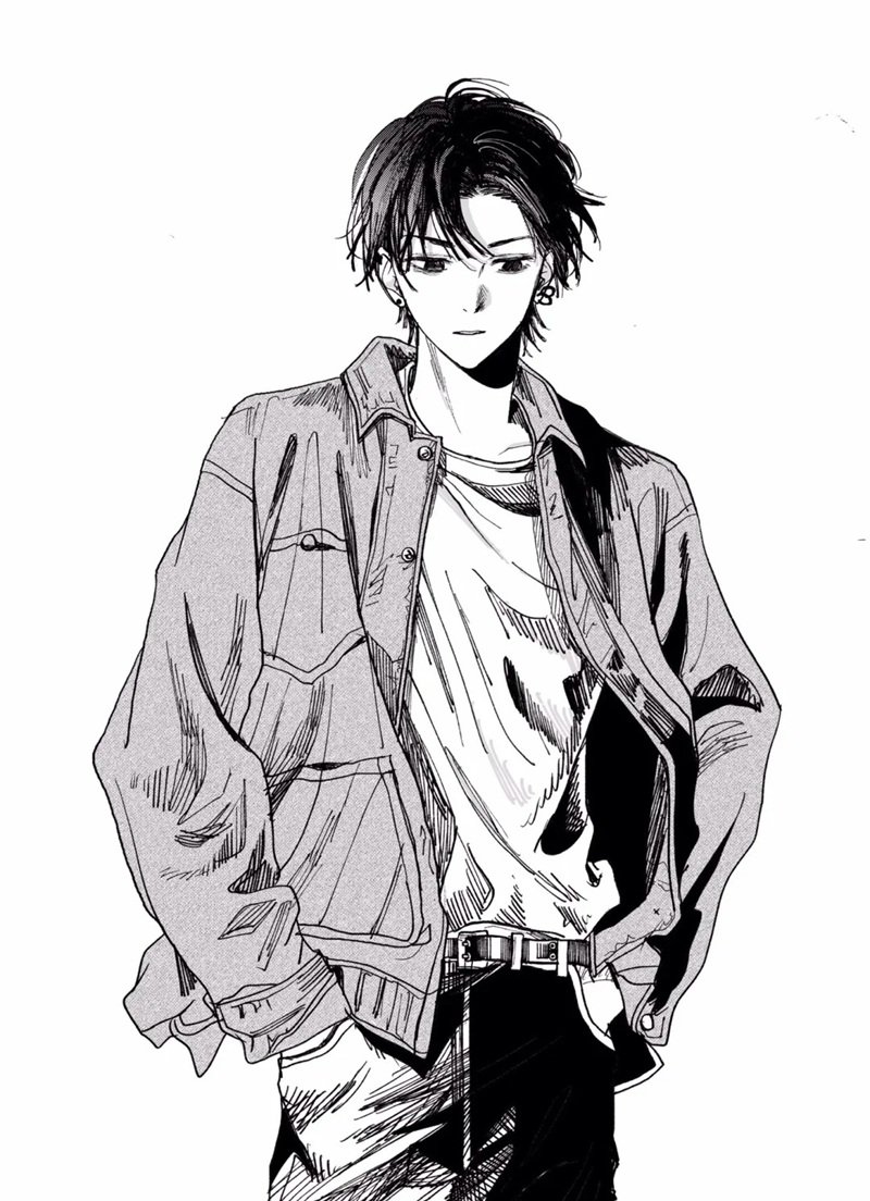 ảnh anime đen trắng 21