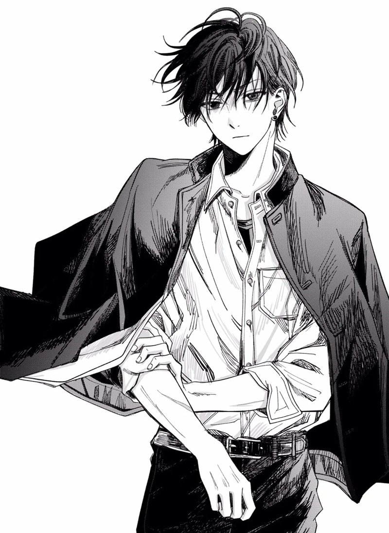 ảnh anime đen trắng 22