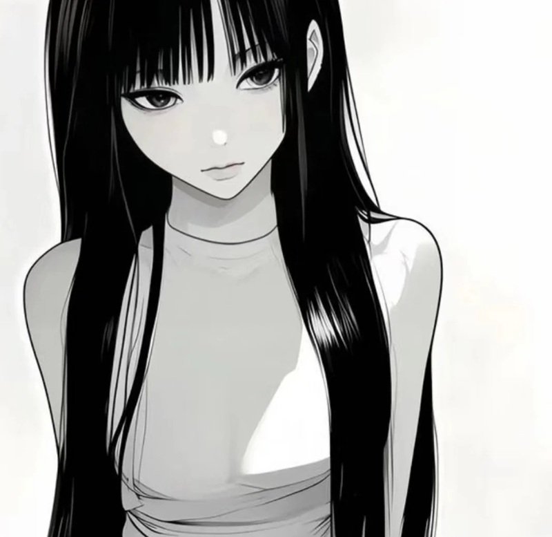 ảnh anime đen trắng 23