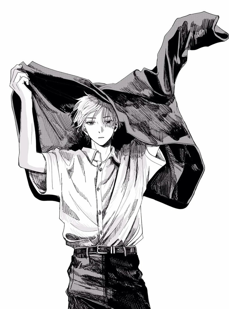 ảnh anime đen trắng 29