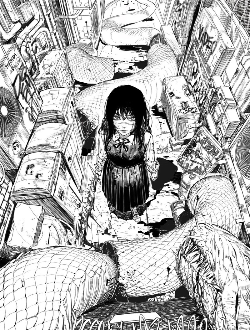 ảnh anime đen trắng 31