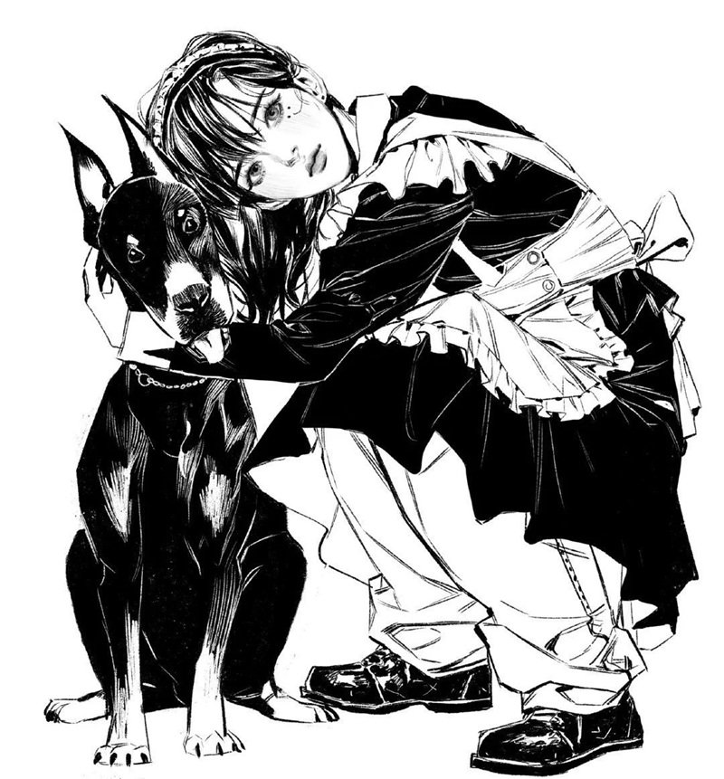 ảnh anime đen trắng 32