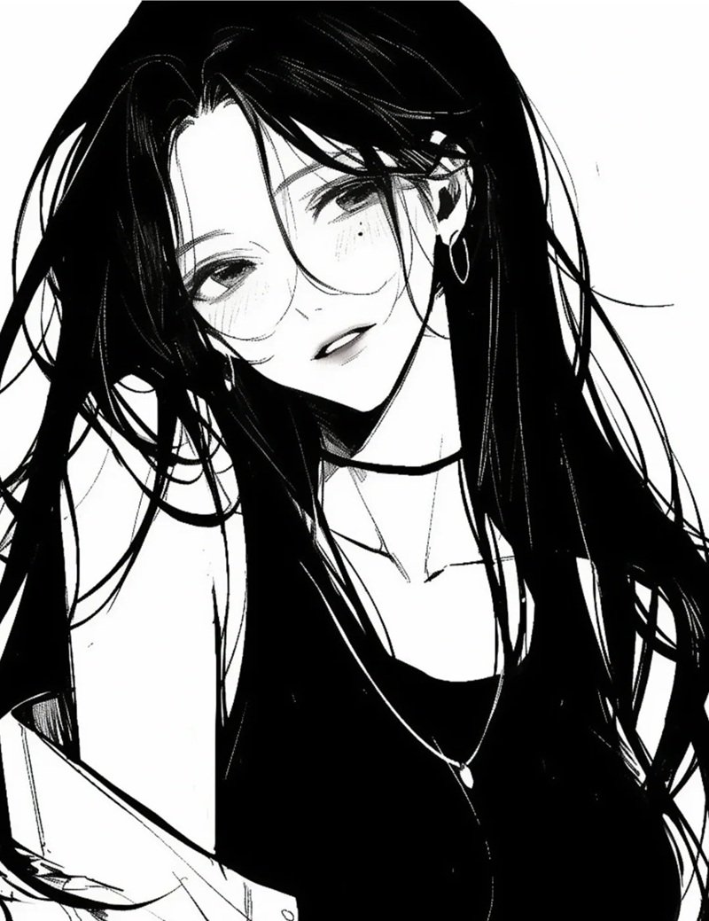 ảnh anime đen trắng 34