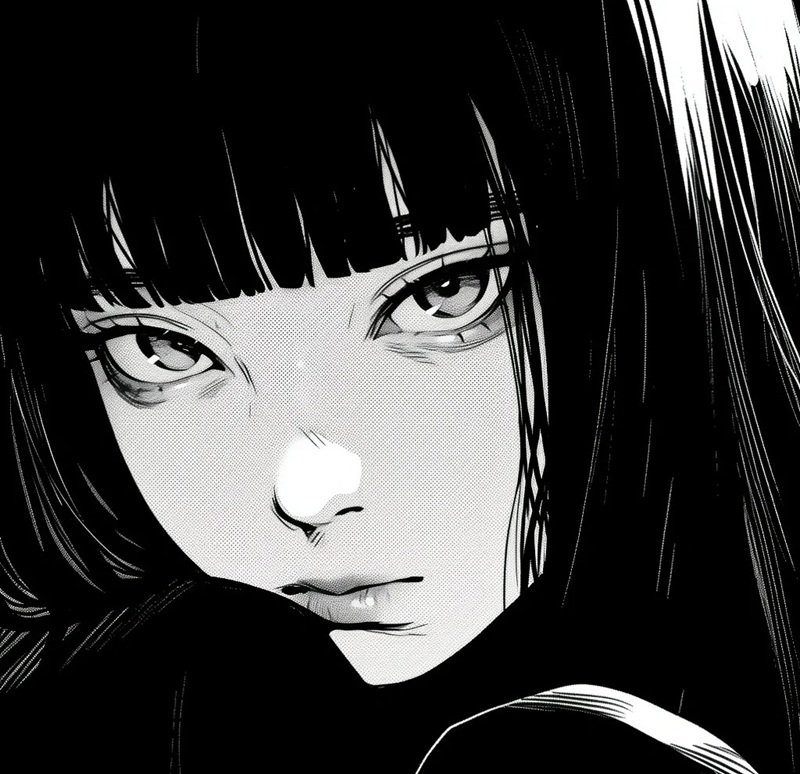 ảnh anime đen trắng 37