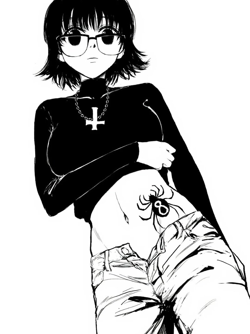 ảnh anime đen trắng 40