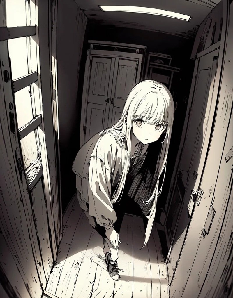 ảnh anime đen trắng 43