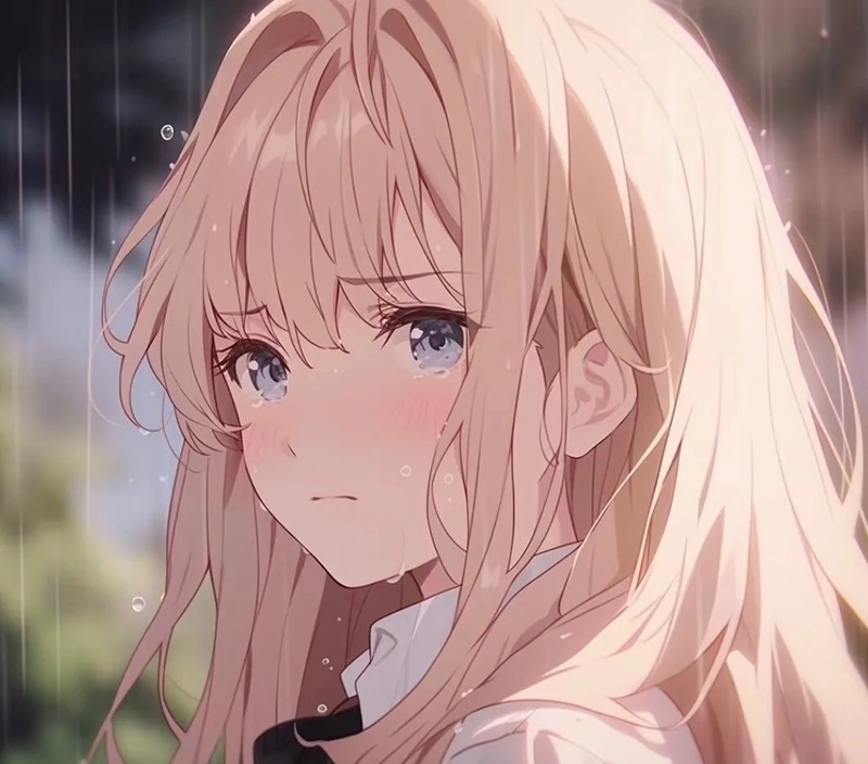 ảnh anime nữ buồn 11