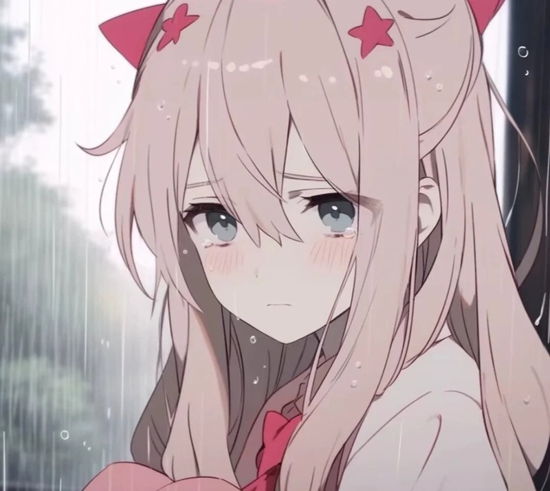 ảnh anime nữ buồn 14