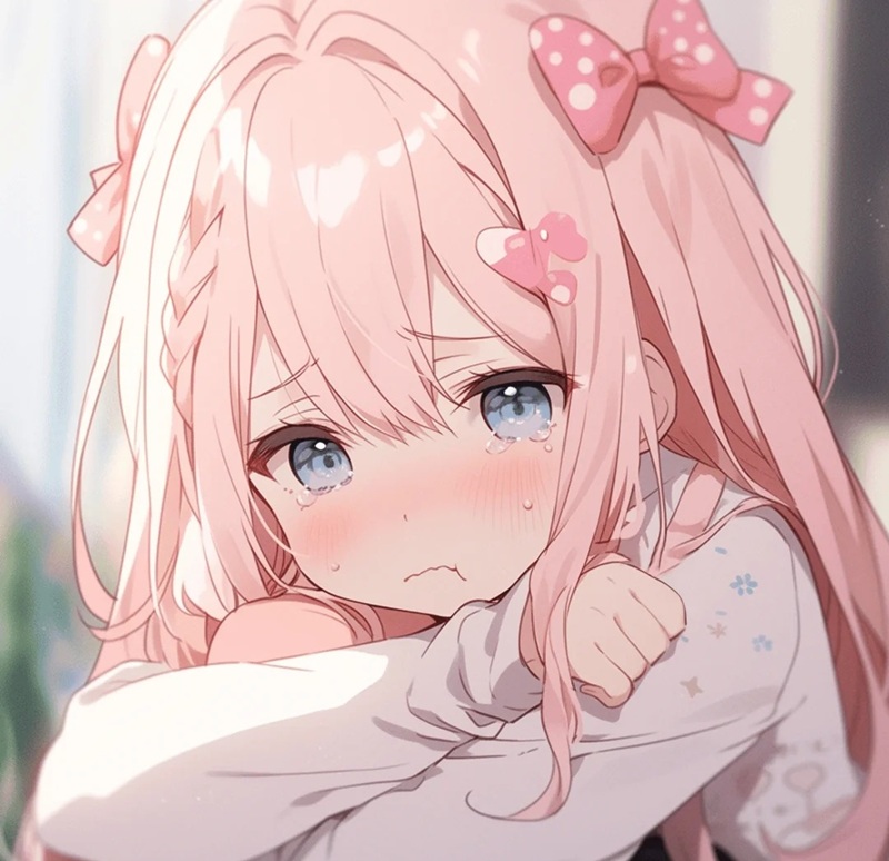 ảnh anime nữ buồn 17
