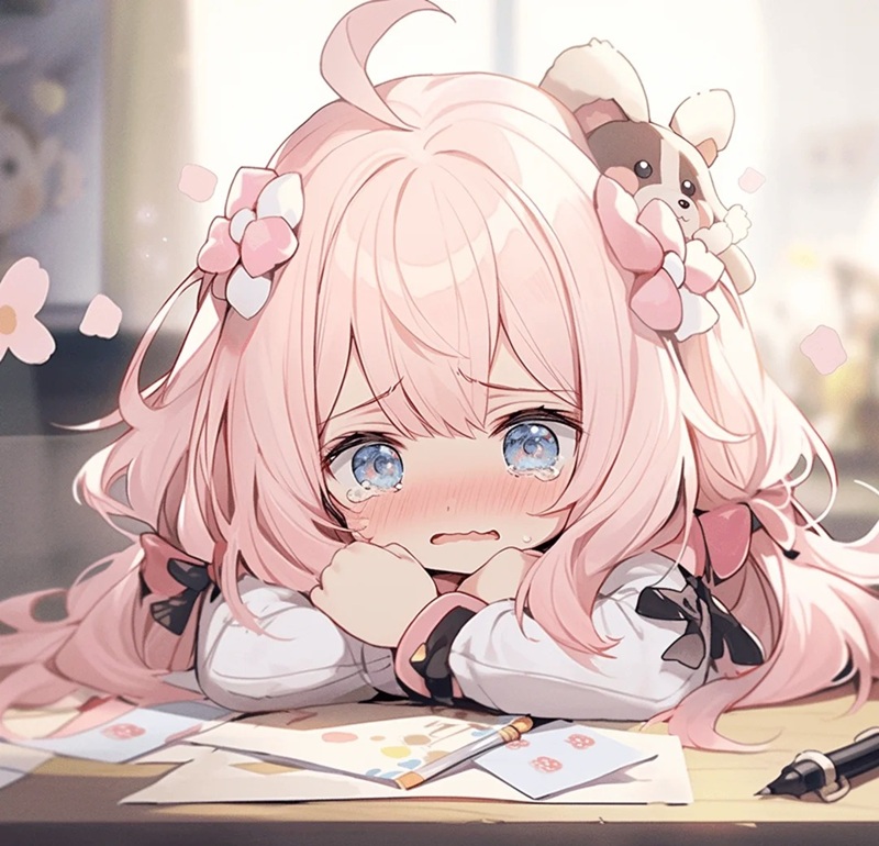 ảnh anime nữ buồn 18