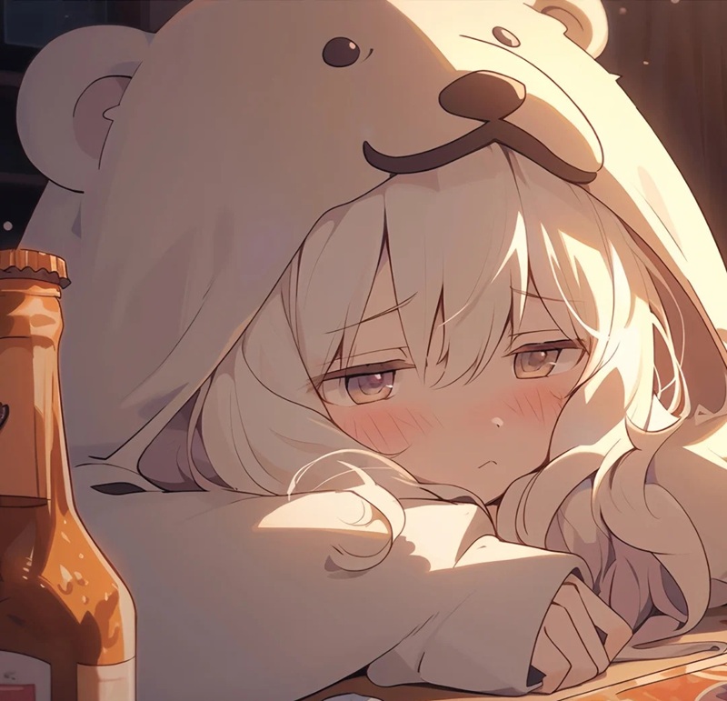 ảnh anime nữ buồn 19