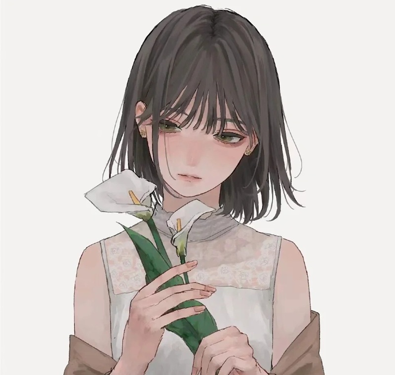 ảnh anime nữ buồn 2
