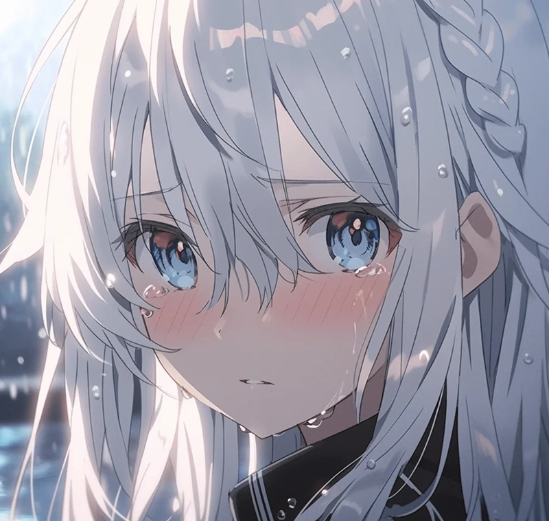 ảnh anime nữ buồn 20