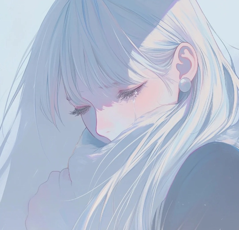 ảnh anime nữ buồn 27