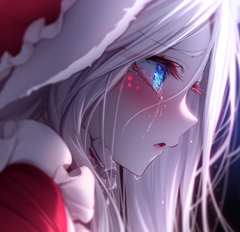 ảnh anime nữ buồn 3