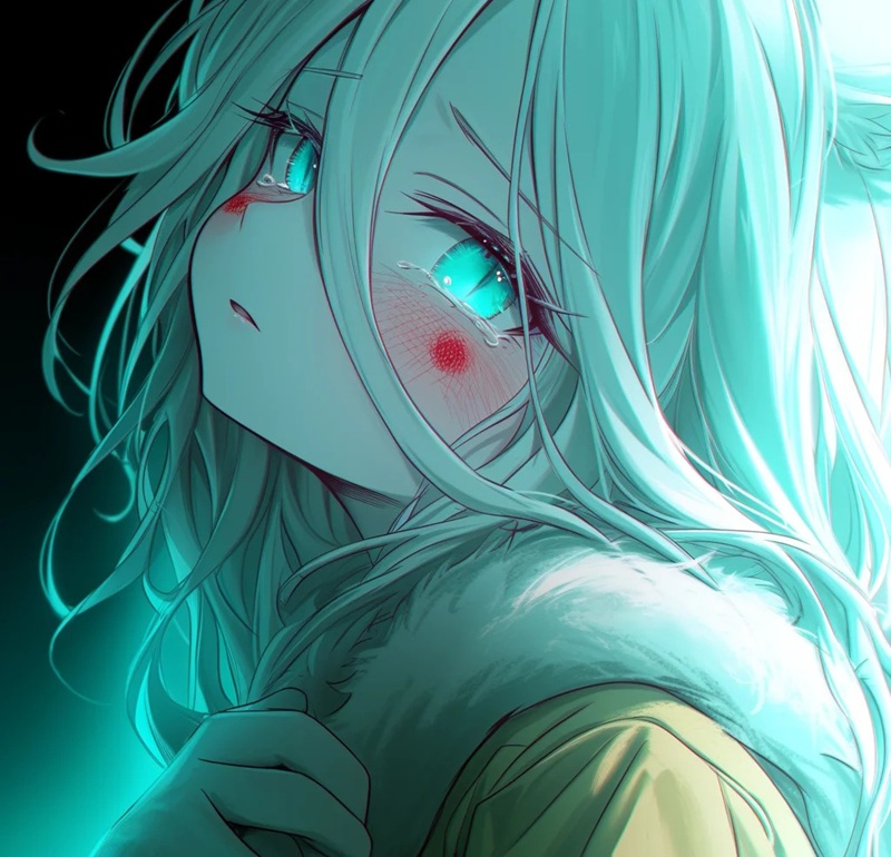 ảnh anime nữ buồn 6
