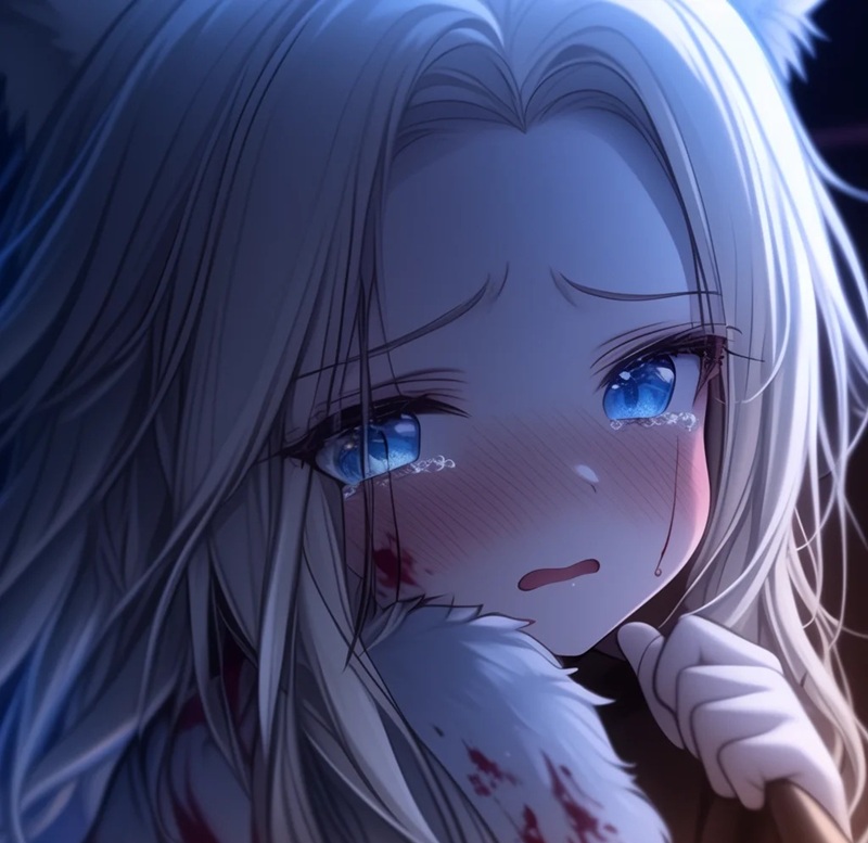 ảnh anime nữ buồn 7
