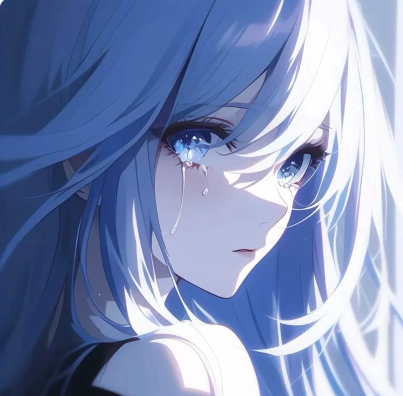 ảnh anime nữ buồn 8