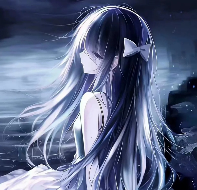 ảnh anime nữ buồn đẹp