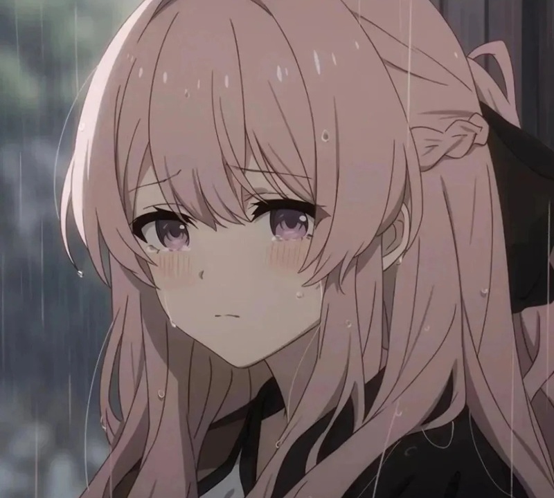 ảnh anime nữ buồn khóc