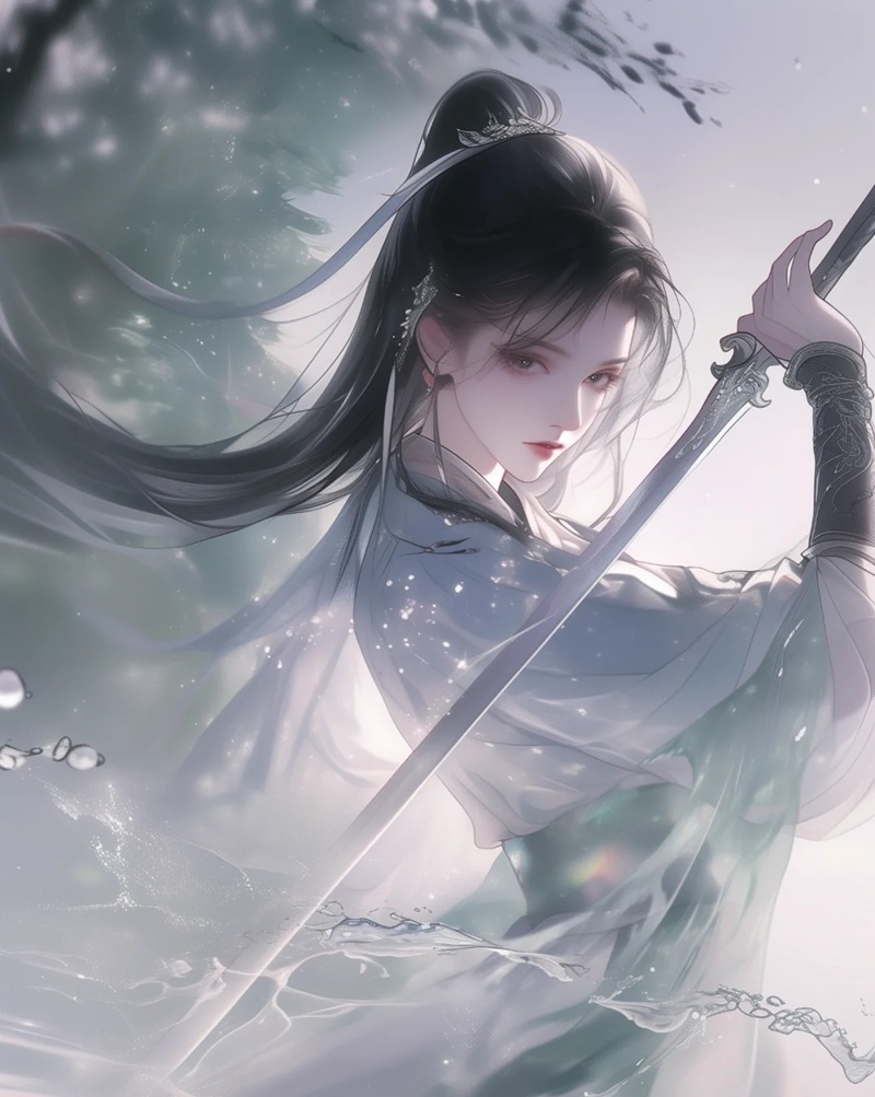 ảnh anime nữ cầm kiếm 1
