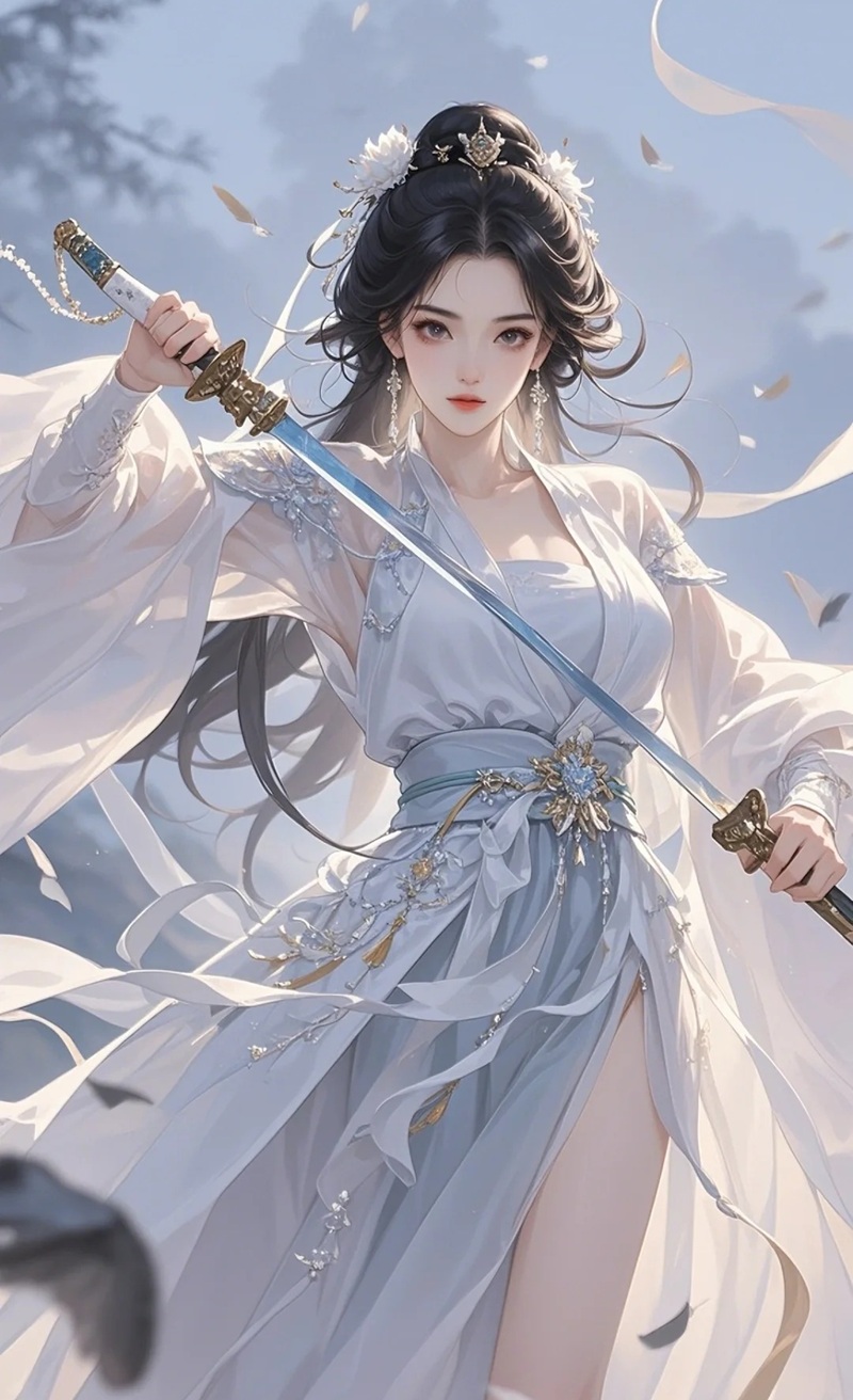 ảnh anime nữ cầm kiếm 14