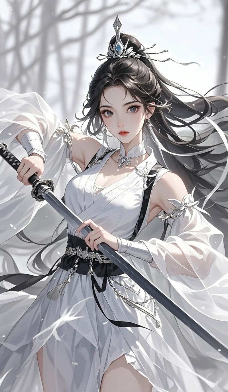 ảnh anime nữ cầm kiếm 15