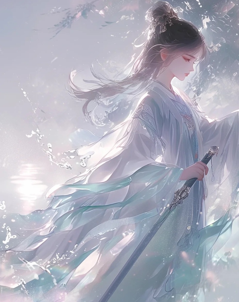 ảnh anime nữ cầm kiếm 2