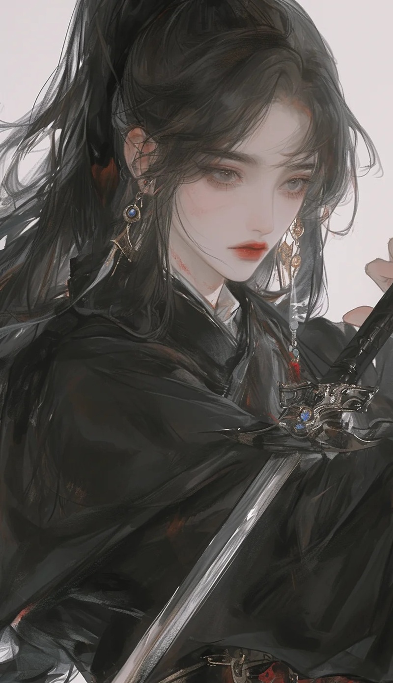ảnh anime nữ cầm kiếm 21