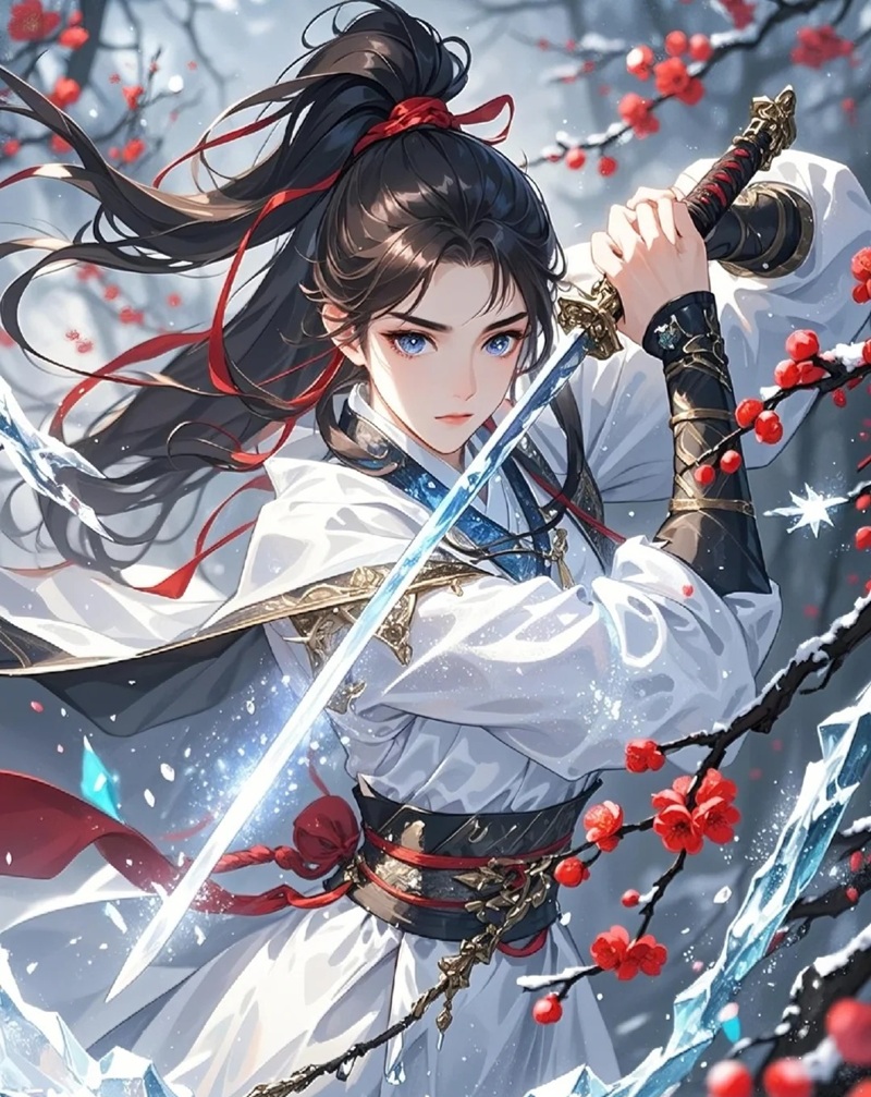 ảnh anime nữ cầm kiếm 26