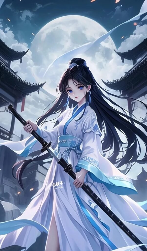 ảnh anime nữ cầm kiếm 29