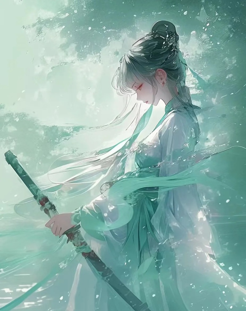 ảnh anime nữ cầm kiếm 3